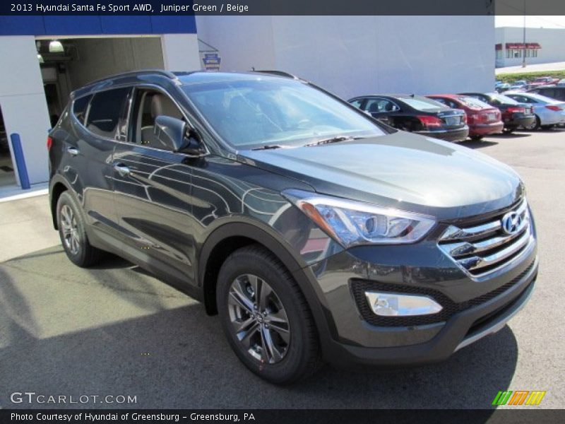 Juniper Green / Beige 2013 Hyundai Santa Fe Sport AWD