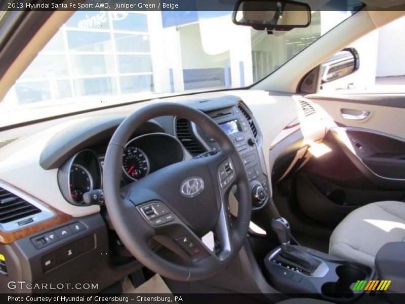 Juniper Green / Beige 2013 Hyundai Santa Fe Sport AWD