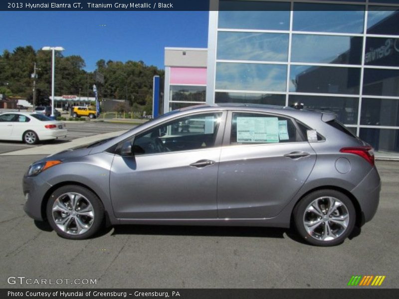 Titanium Gray Metallic / Black 2013 Hyundai Elantra GT