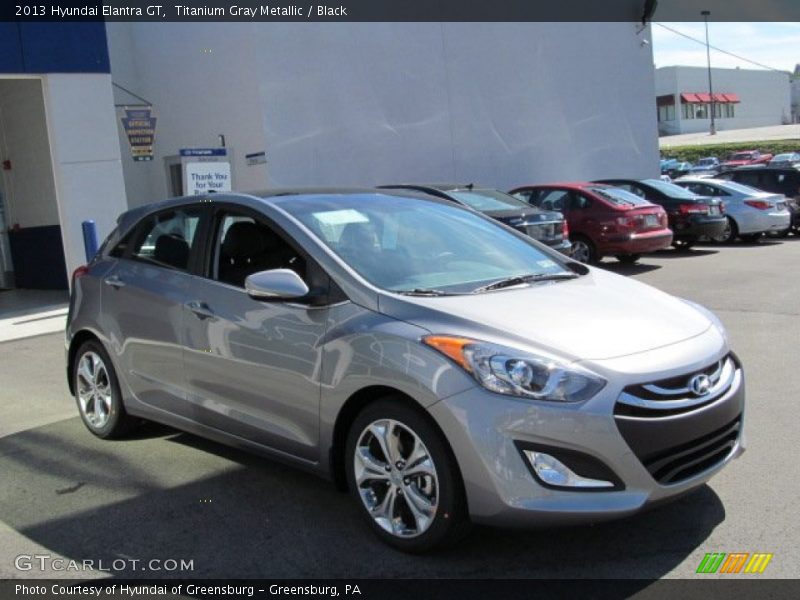Titanium Gray Metallic / Black 2013 Hyundai Elantra GT