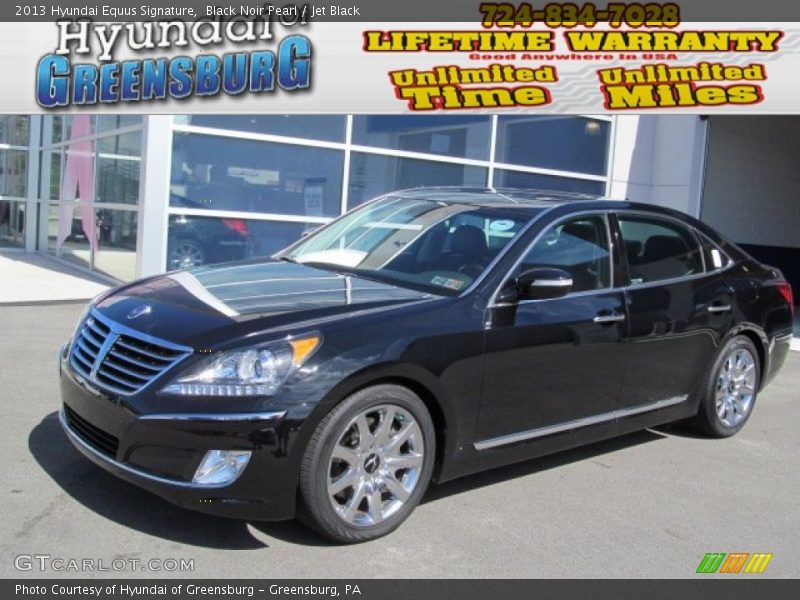Black Noir Pearl / Jet Black 2013 Hyundai Equus Signature