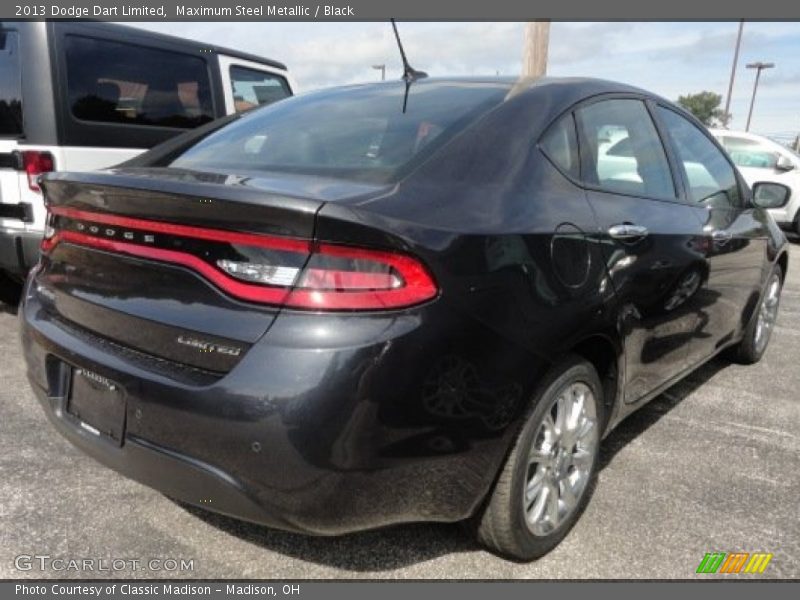Maximum Steel Metallic / Black 2013 Dodge Dart Limited