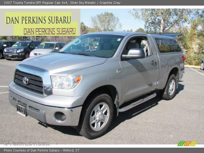 Silver Sky Metallic / Graphite Gray 2007 Toyota Tundra SR5 Regular Cab 4x4