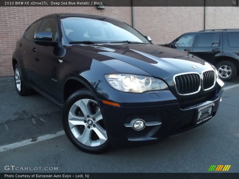 Deep Sea Blue Metallic / Black 2010 BMW X6 xDrive35i