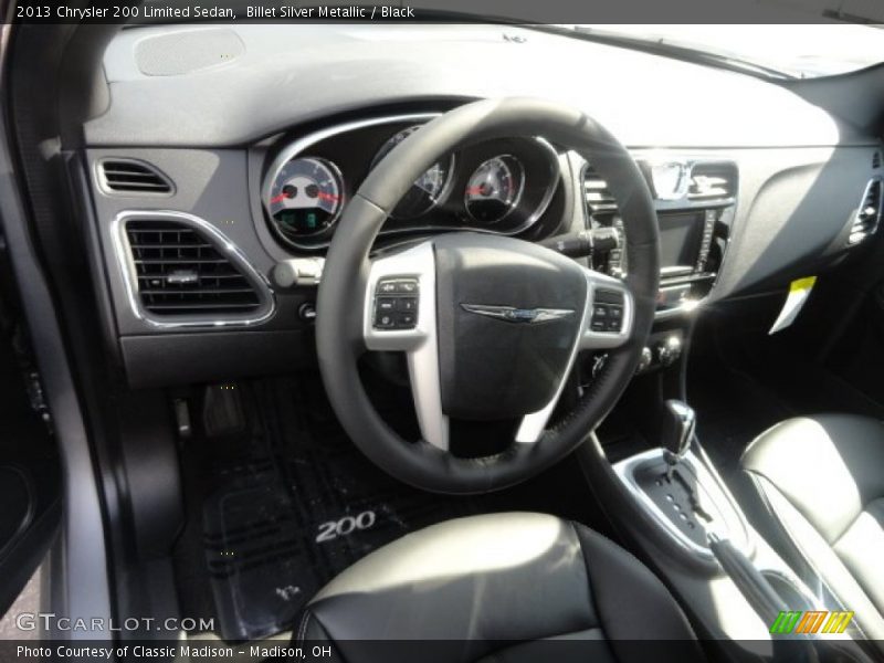 Billet Silver Metallic / Black 2013 Chrysler 200 Limited Sedan