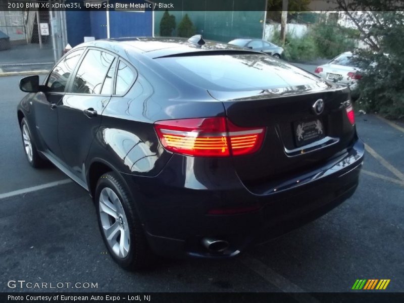 Deep Sea Blue Metallic / Black 2010 BMW X6 xDrive35i