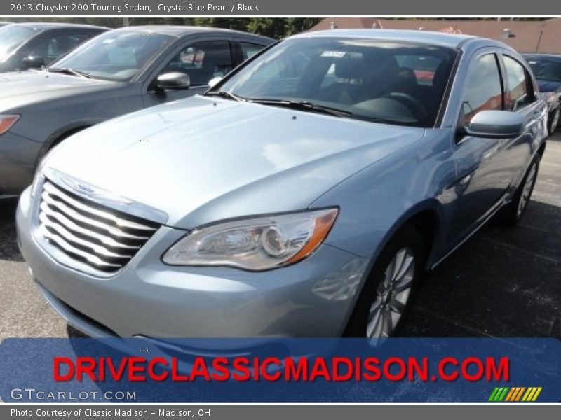 Crystal Blue Pearl / Black 2013 Chrysler 200 Touring Sedan