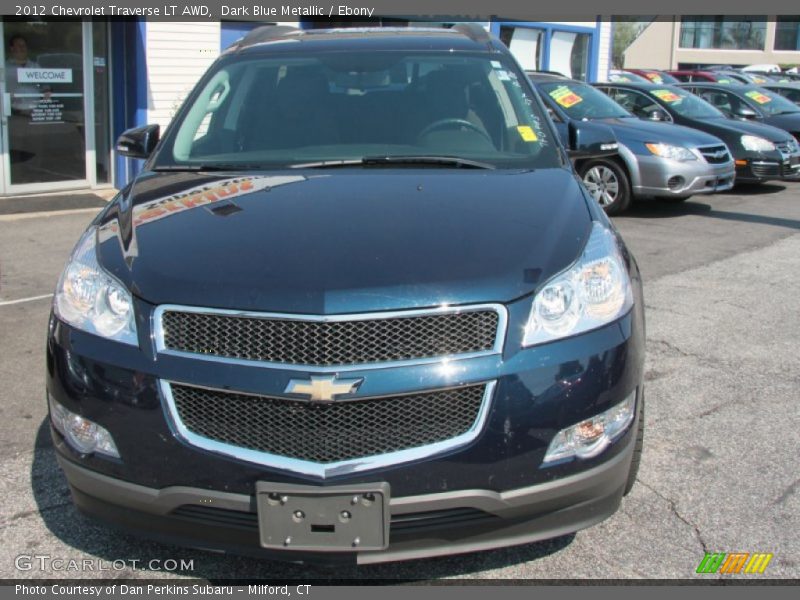 Dark Blue Metallic / Ebony 2012 Chevrolet Traverse LT AWD