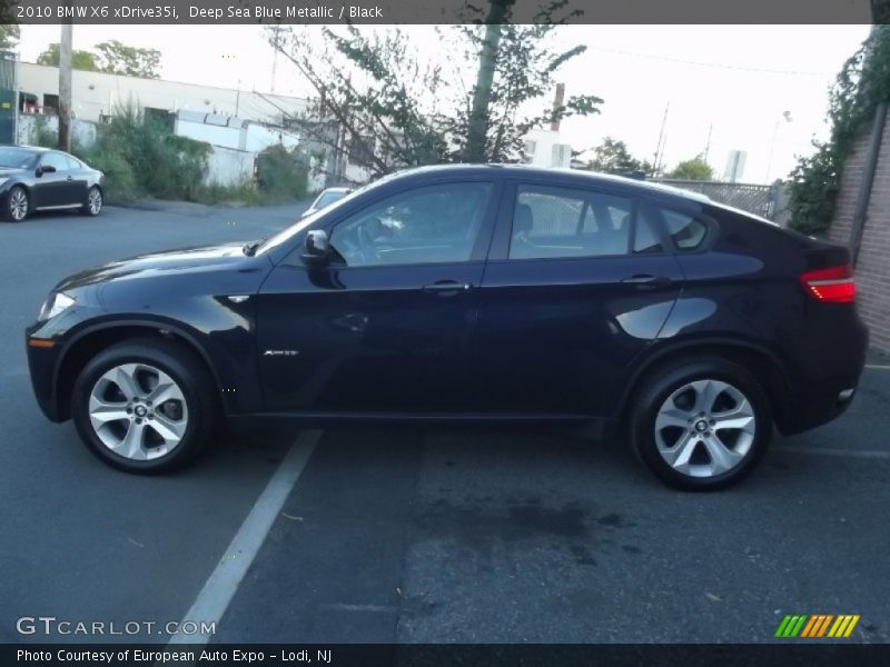 Deep Sea Blue Metallic / Black 2010 BMW X6 xDrive35i