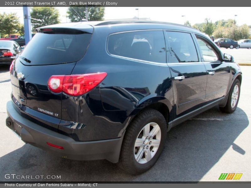Dark Blue Metallic / Ebony 2012 Chevrolet Traverse LT AWD