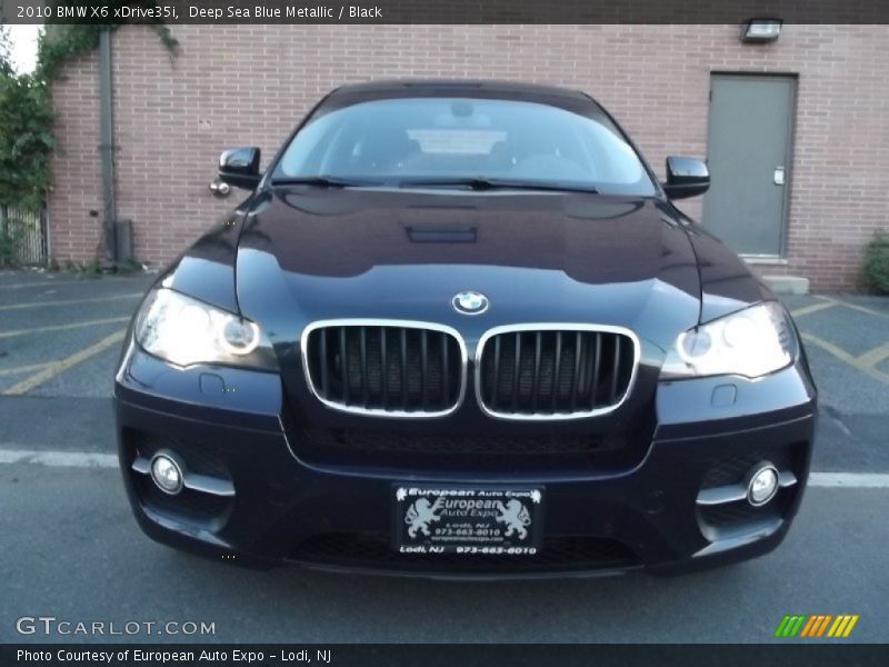 Deep Sea Blue Metallic / Black 2010 BMW X6 xDrive35i