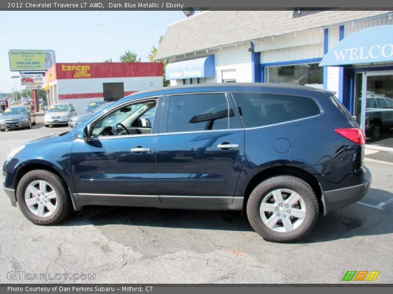 Dark Blue Metallic / Ebony 2012 Chevrolet Traverse LT AWD