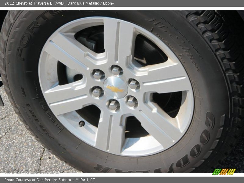 Dark Blue Metallic / Ebony 2012 Chevrolet Traverse LT AWD