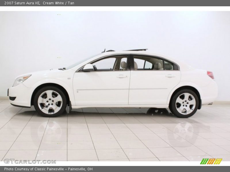 Cream White / Tan 2007 Saturn Aura XE