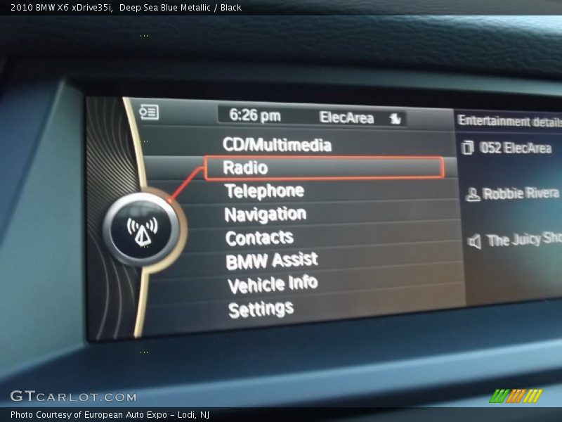 Deep Sea Blue Metallic / Black 2010 BMW X6 xDrive35i