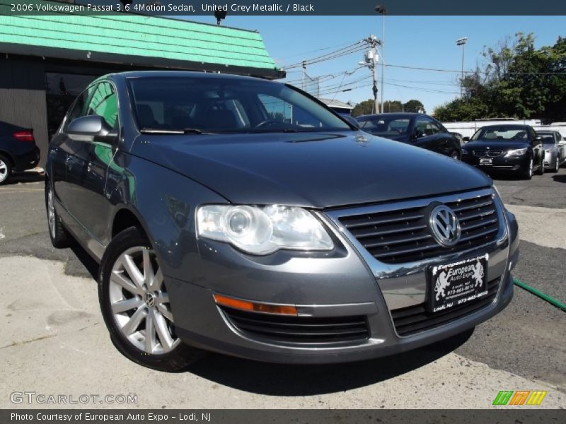 United Grey Metallic / Black 2006 Volkswagen Passat 3.6 4Motion Sedan