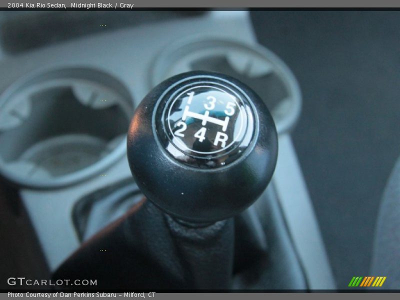 Midnight Black / Gray 2004 Kia Rio Sedan