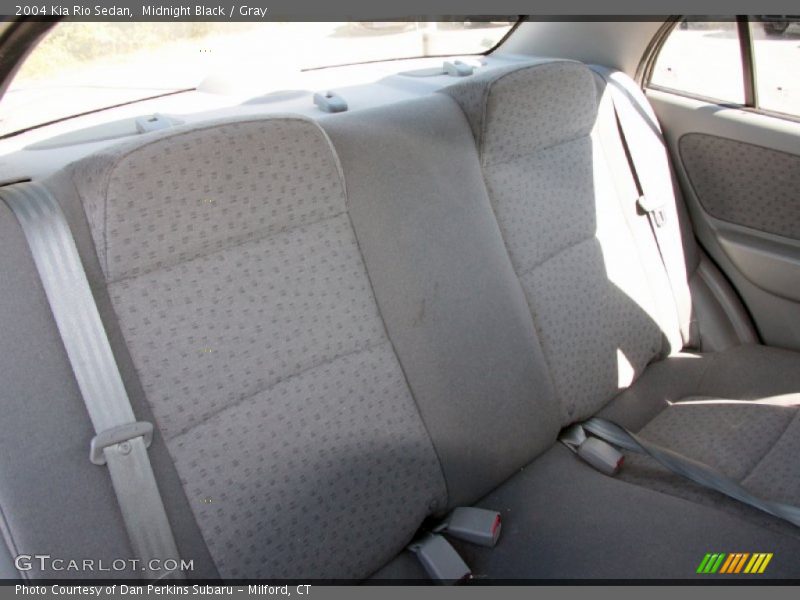 Midnight Black / Gray 2004 Kia Rio Sedan