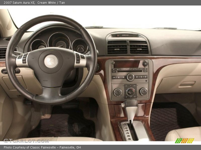 Cream White / Tan 2007 Saturn Aura XE