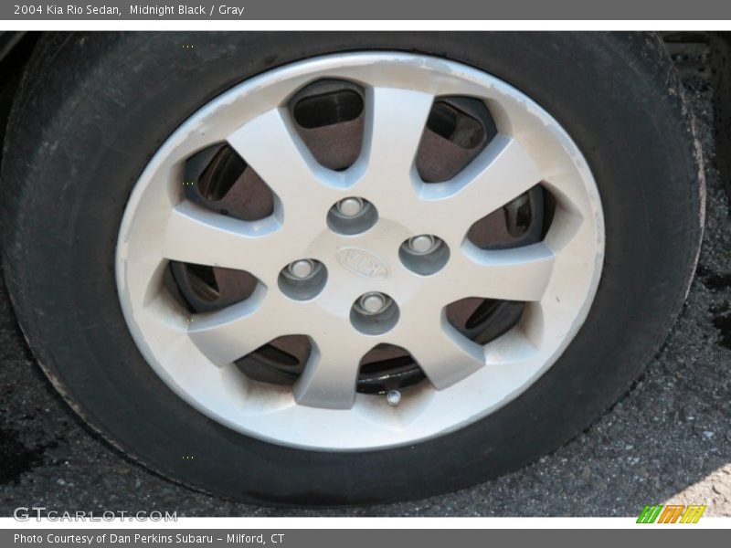 Midnight Black / Gray 2004 Kia Rio Sedan