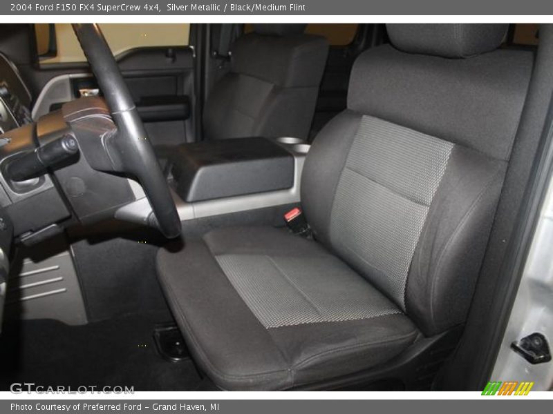 Silver Metallic / Black/Medium Flint 2004 Ford F150 FX4 SuperCrew 4x4