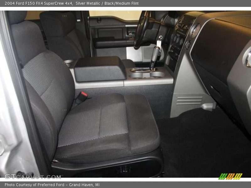 Silver Metallic / Black/Medium Flint 2004 Ford F150 FX4 SuperCrew 4x4