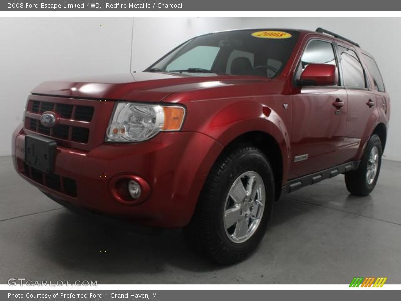 Redfire Metallic / Charcoal 2008 Ford Escape Limited 4WD