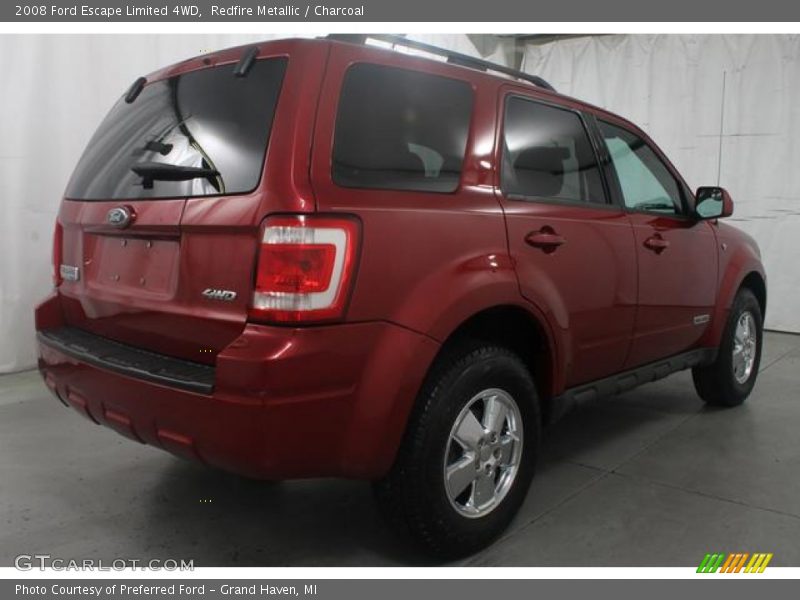Redfire Metallic / Charcoal 2008 Ford Escape Limited 4WD