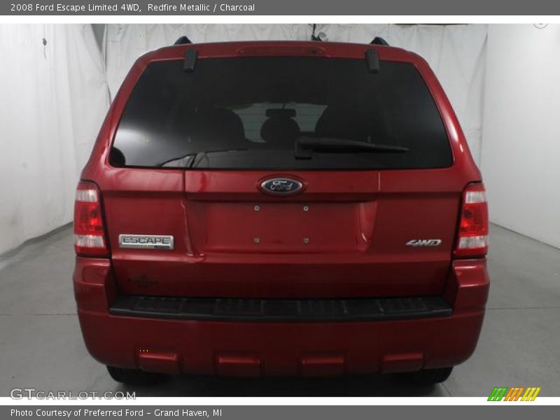 Redfire Metallic / Charcoal 2008 Ford Escape Limited 4WD