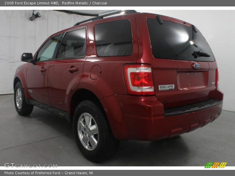 Redfire Metallic / Charcoal 2008 Ford Escape Limited 4WD