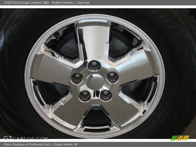 Redfire Metallic / Charcoal 2008 Ford Escape Limited 4WD