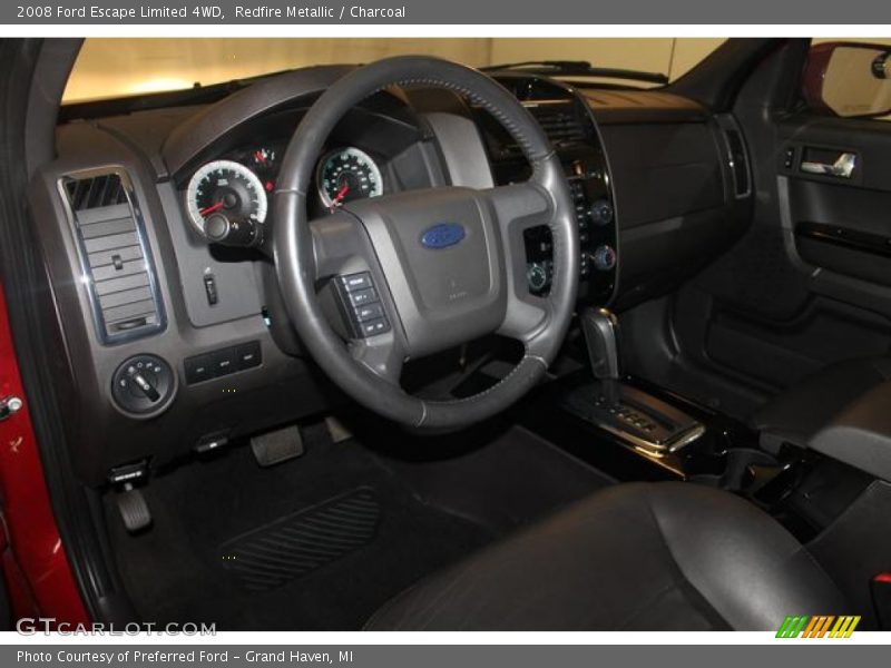Redfire Metallic / Charcoal 2008 Ford Escape Limited 4WD