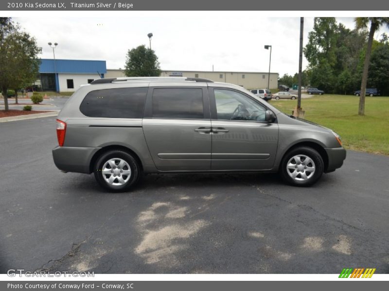 Titanium Silver / Beige 2010 Kia Sedona LX