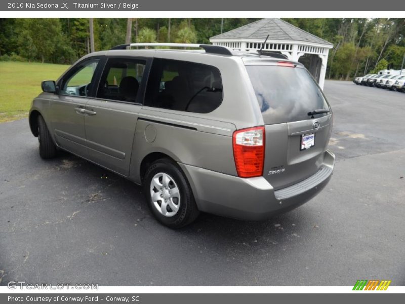 Titanium Silver / Beige 2010 Kia Sedona LX