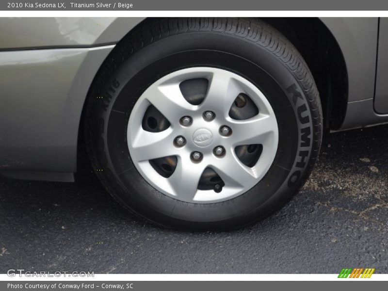 Titanium Silver / Beige 2010 Kia Sedona LX