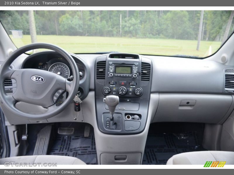 Titanium Silver / Beige 2010 Kia Sedona LX