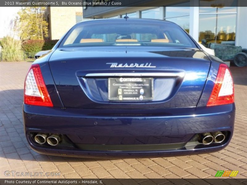 Blu Oceano (Blue Metallic) / Cuoio 2013 Maserati Quattroporte S