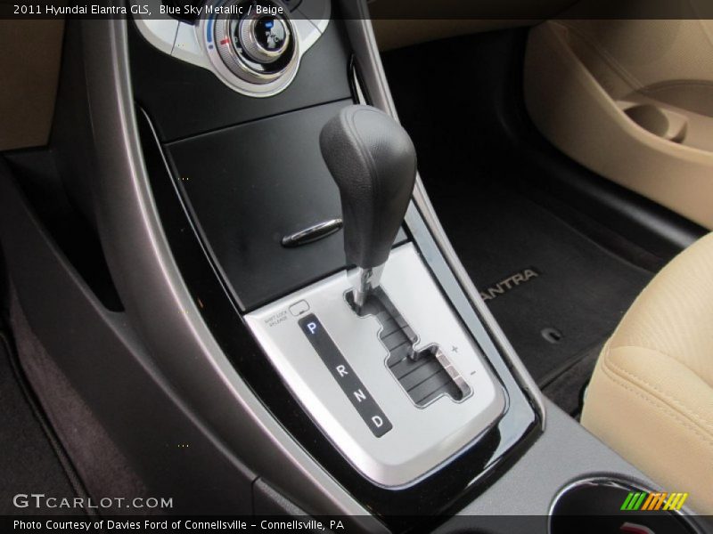 Blue Sky Metallic / Beige 2011 Hyundai Elantra GLS