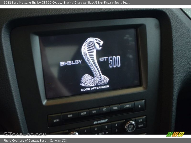 Black / Charcoal Black/Silver Recaro Sport Seats 2012 Ford Mustang Shelby GT500 Coupe