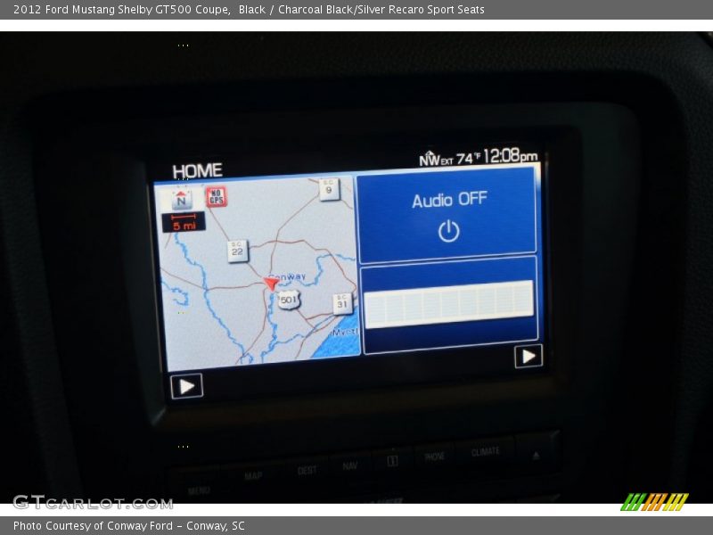 Navigation of 2012 Mustang Shelby GT500 Coupe