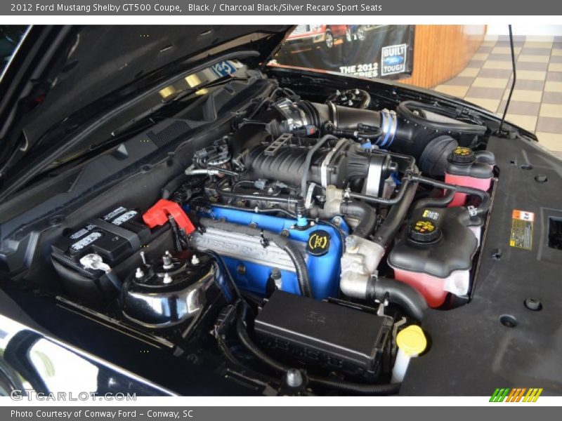  2012 Mustang Shelby GT500 Coupe Engine - 5.4 Liter Supercharged DOHC 32-Valve Ti-VCT V8
