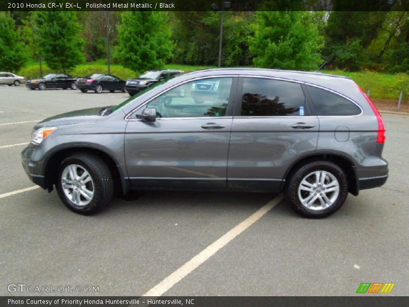 Polished Metal Metallic / Black 2010 Honda CR-V EX-L
