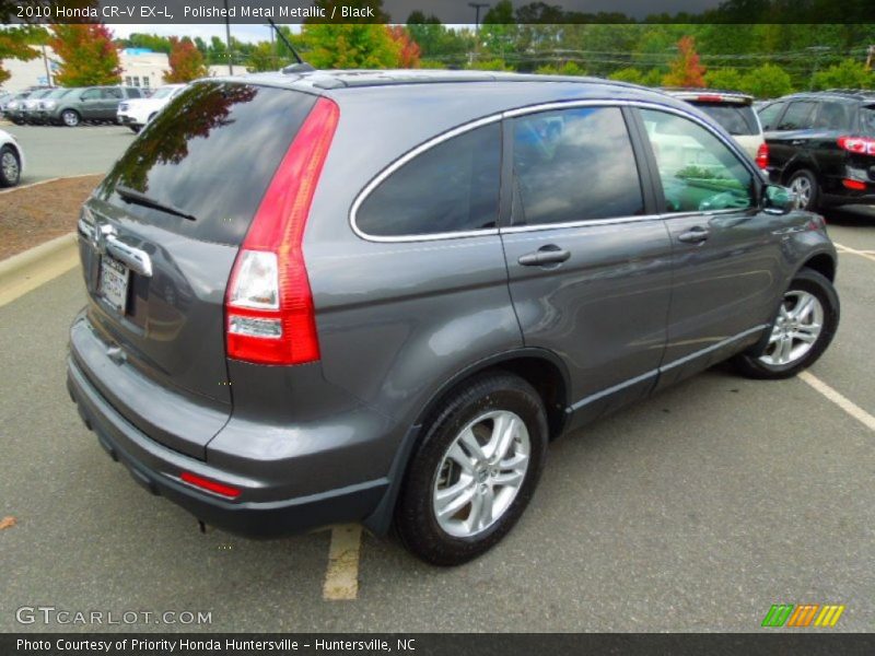 Polished Metal Metallic / Black 2010 Honda CR-V EX-L