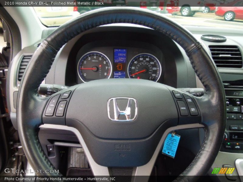 Polished Metal Metallic / Black 2010 Honda CR-V EX-L
