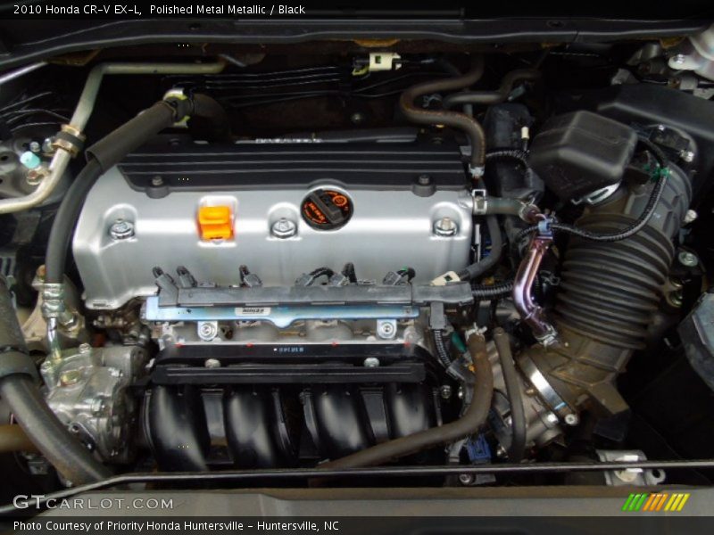 Polished Metal Metallic / Black 2010 Honda CR-V EX-L