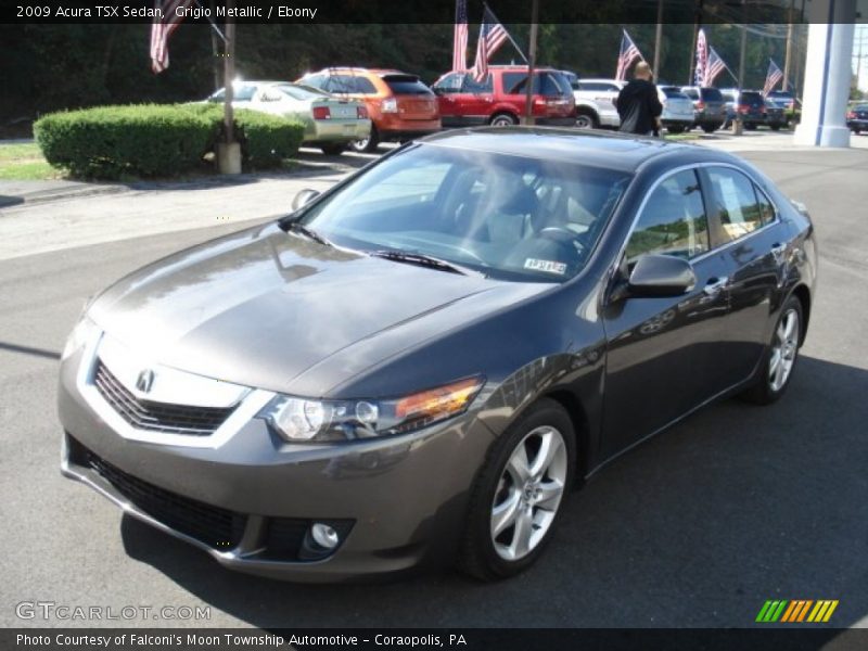 Grigio Metallic / Ebony 2009 Acura TSX Sedan