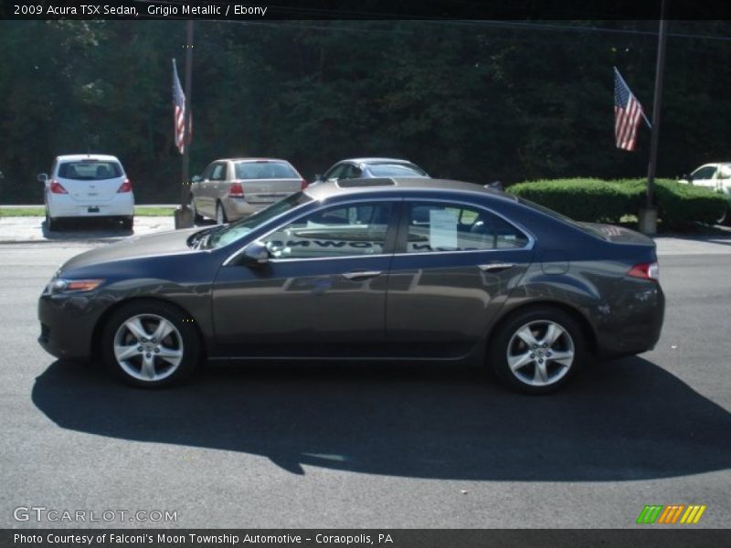 Grigio Metallic / Ebony 2009 Acura TSX Sedan