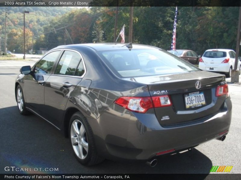 Grigio Metallic / Ebony 2009 Acura TSX Sedan