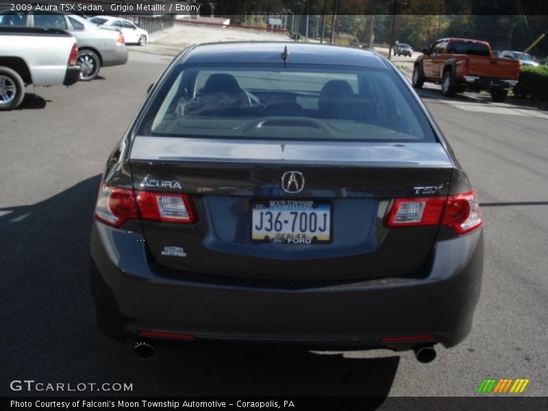 Grigio Metallic / Ebony 2009 Acura TSX Sedan