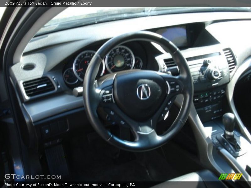 Grigio Metallic / Ebony 2009 Acura TSX Sedan
